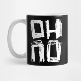 Oh No Hand Typography Mug